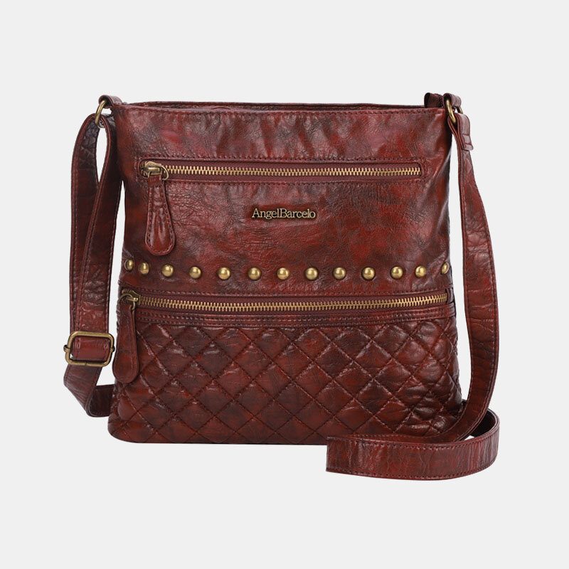 Kvinner Argyle Vanntett Maskinvare Anti-tyveri Crossbody Vesker Skulderveske