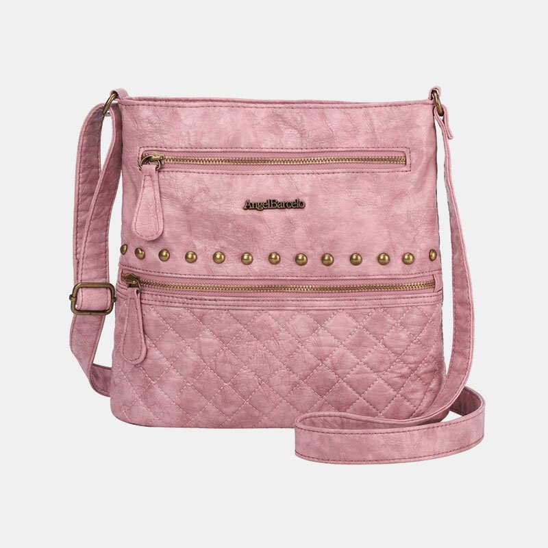 Kvinner Argyle Vanntett Maskinvare Anti-tyveri Crossbody Vesker Skulderveske