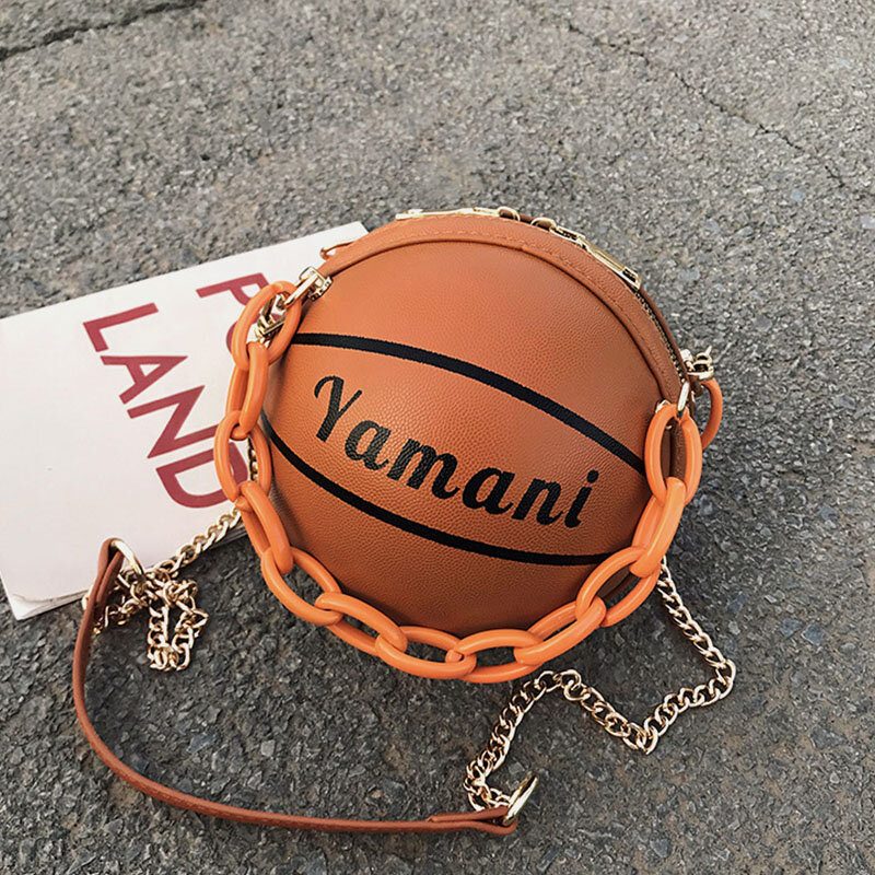 Kvinner Basketball Fotball Kjeder Håndveske Crossbody Vesker Skulderveske