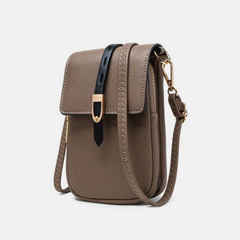 Kvinner Casual Patchwork 6.3 Tomme Tommers Telefonveske Crossbody-veske