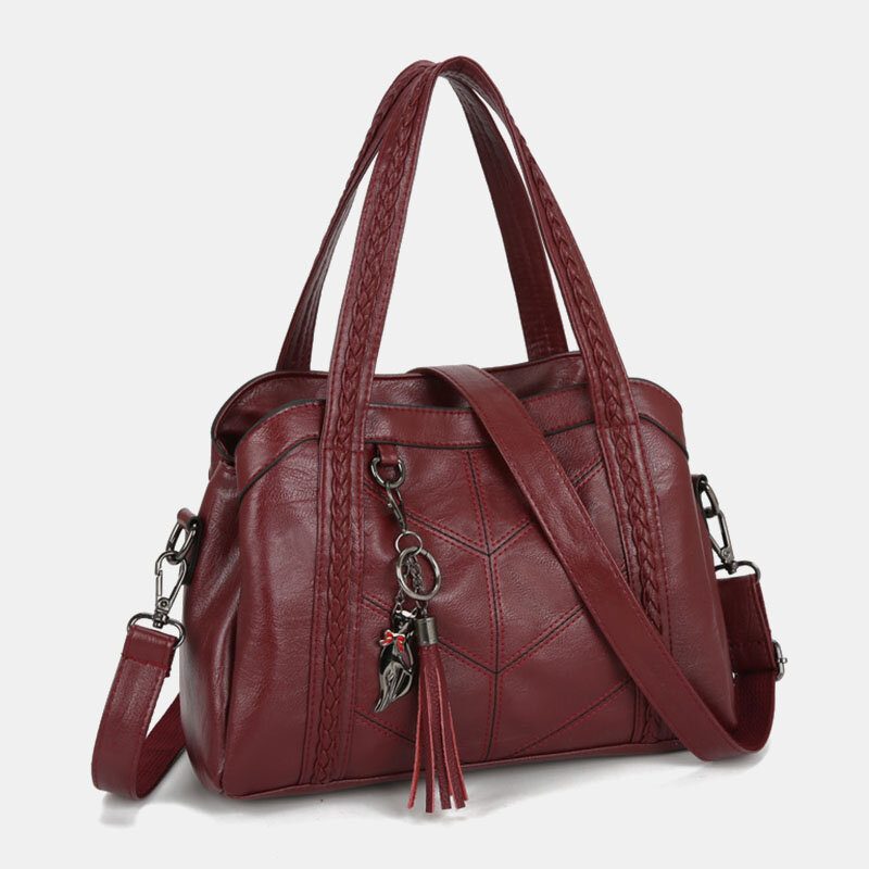 Kvinner Flere Lommer Flere Rom Dusk Crossbody Vesker Retro Stor Kapasitet Tote Skulderveske Håndveske