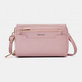 Kvinner Pu 6.3 Tommers Telefon Solid Crossbody Vesker Telefonveske Lommebok