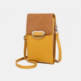 Kvinner Pu Leather Multi-bære Mote Casual Telefonveske Cross Body Bag