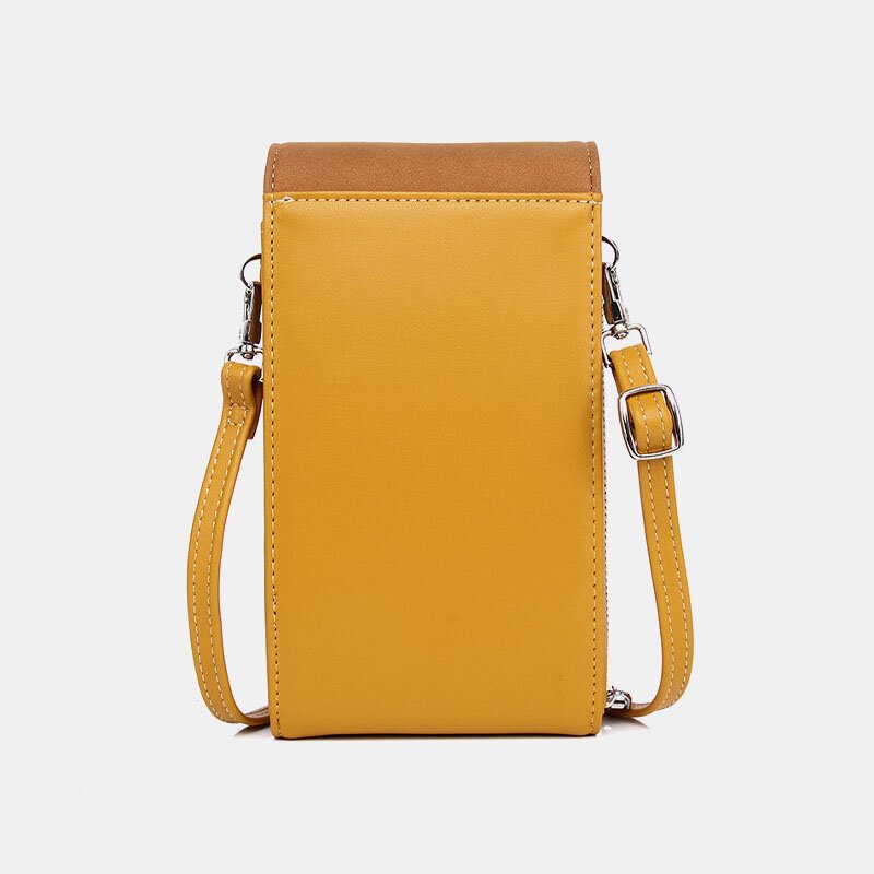 Kvinner Pu Leather Multi-bære Mote Casual Telefonveske Cross Body Bag