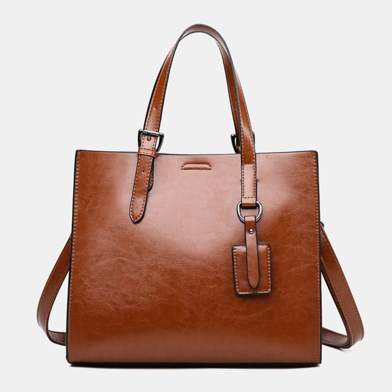 Kvinner Retro Crossbody Vesker Med Stor Kapasitet Håndveske Satchel Bag