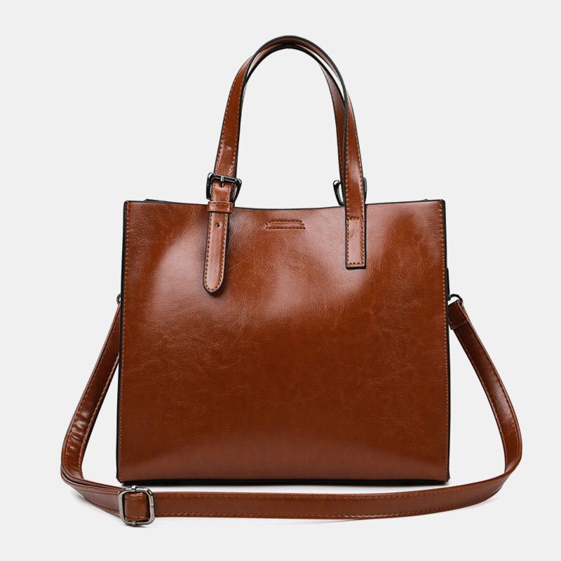 Kvinner Retro Crossbody Vesker Med Stor Kapasitet Håndveske Satchel Bag