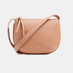 Kvinner Solid Pu Crossbody Vesker Armpit Bag