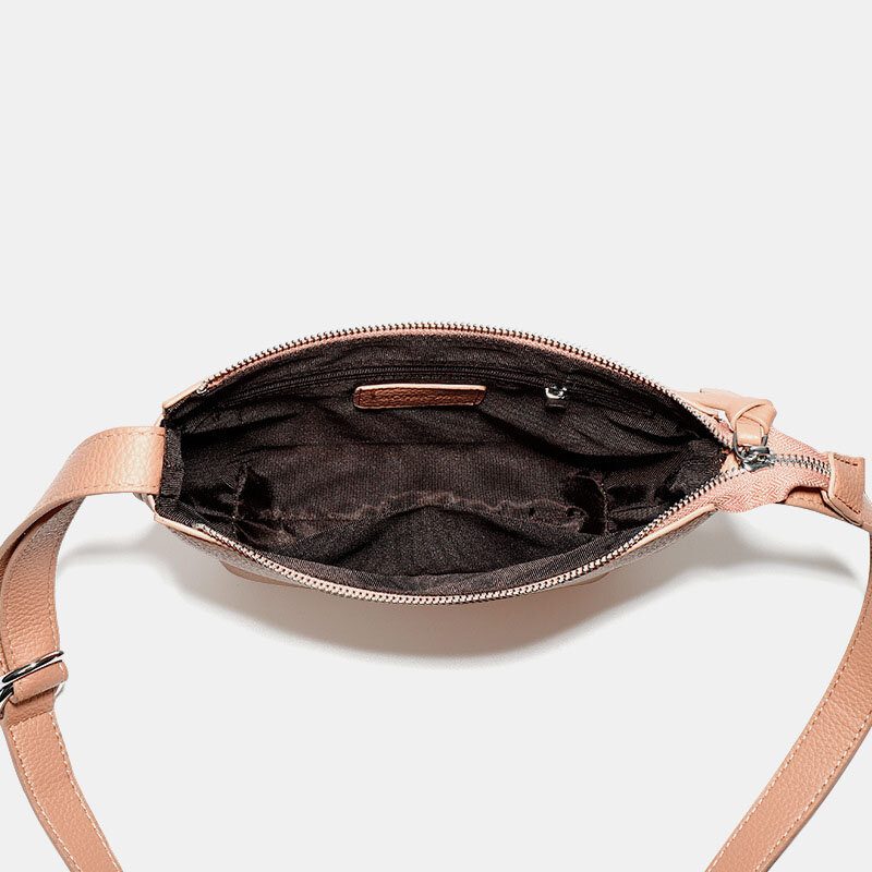 Kvinner Solid Pu Crossbody Vesker Armpit Bag