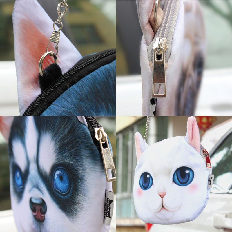 Kvinner Tegneserie 3d Cat Head Personlighet Søt Skulderveske Crossbody Bag