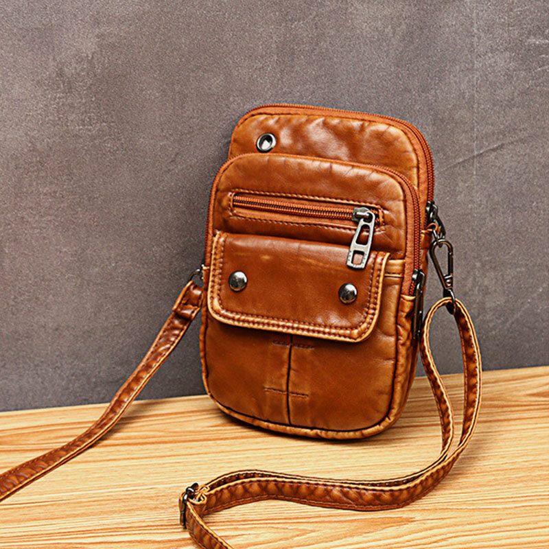 Kvinner Vintage Liten Skulderveske Crossbody-veske Telefonveske