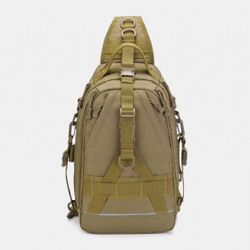 Menn Oxford Camo Multifunksjon Vanntett Utendørs Sport Ridning Taktisk Skulderveske Crossbody Vesker Brystveske