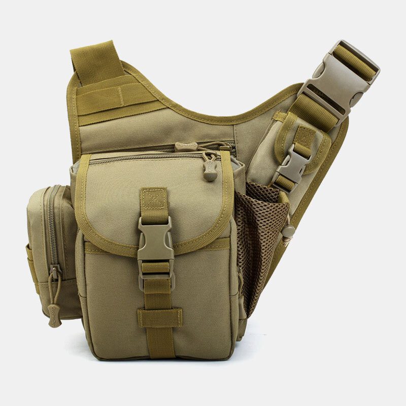 Menn Oxford Utendørs Riding Sport Camo Vanntett Crossbody-veske Med Stor Kapasitet Midjeveske Salveske