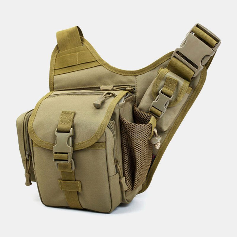 Menn Oxford Utendørs Riding Sport Camo Vanntett Crossbody-veske Med Stor Kapasitet Midjeveske Salveske