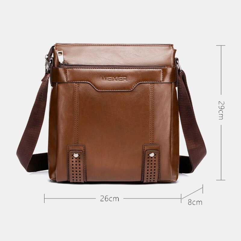 Menn Stor Kapasitet Crossbody-vesker Med Flere Lommer Uformelt Slitesterk 6.5 Tommers Telefonveske Messenger Vesker Skulderveske