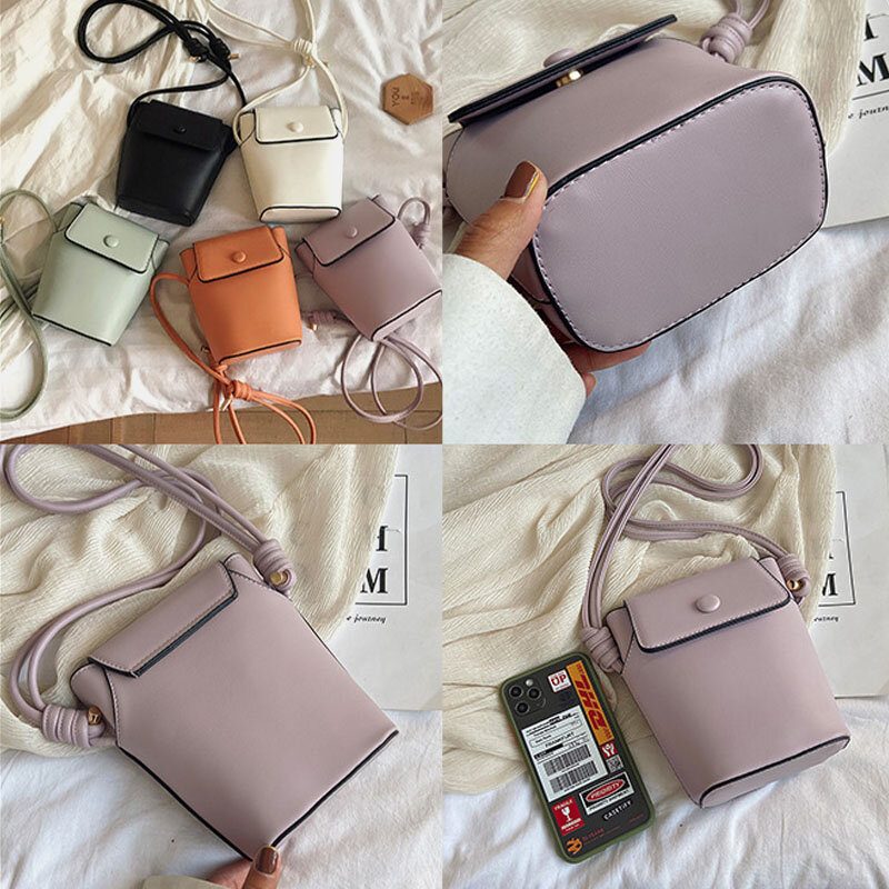 Solid 6.3-tommers Telefonveske Crossbody-veske For Kvinner