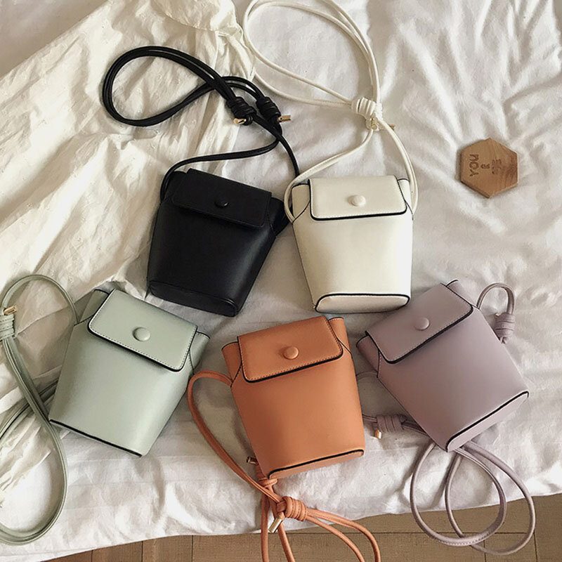 Solid 6.3-tommers Telefonveske Crossbody-veske For Kvinner