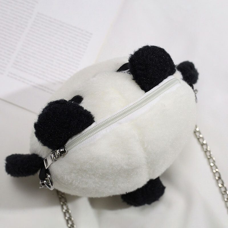 Vinter-ol Beijing 2022 Søt Panda Dacron Chain Crossbody Bag