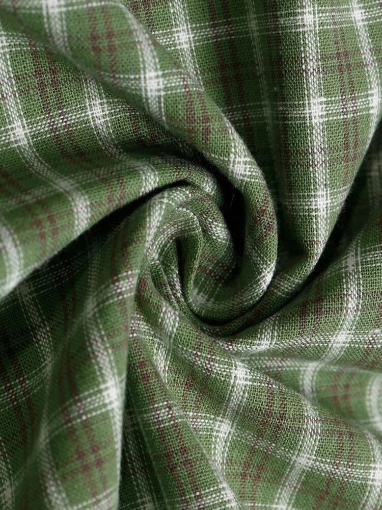 Plaid Print Side Delt Glidelås Mote Wild Mini-skjørt