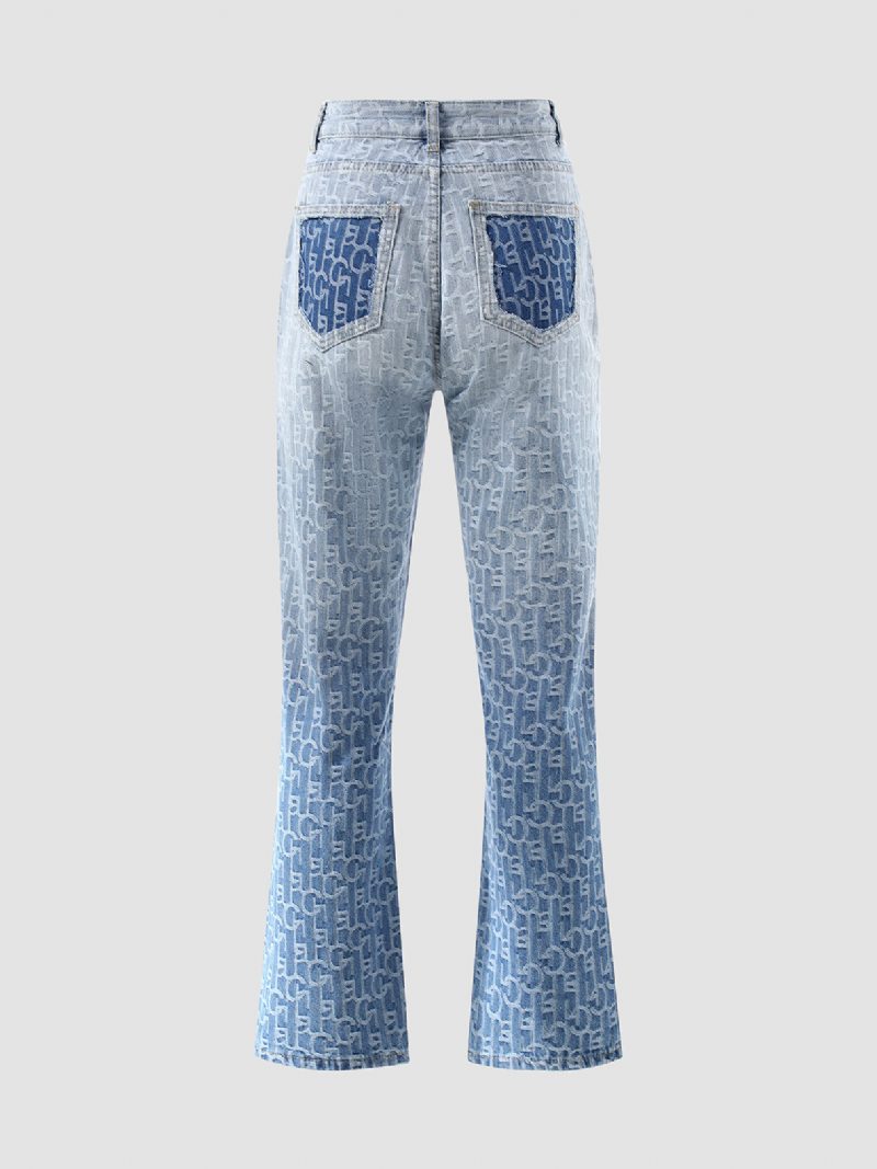 Icon Ombre Print Cotton Jeans