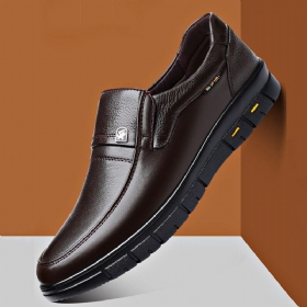 Herre Kuskinn Pustende Myk Såle Slip On Classic Casual Business Sko