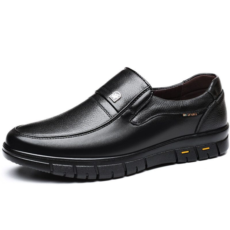 Herre Kuskinn Pustende Myk Såle Slip On Classic Casual Business Sko