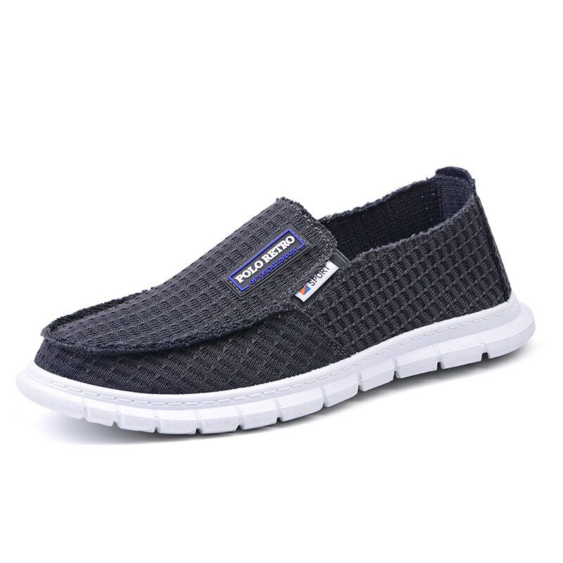 Herre Pustende Stoff Myk Bunn Lett Slip On Comfy Working Casual Loafers Sko