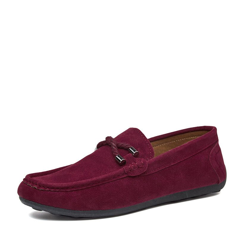 Herre Soft Soled Driving Canvas Slip On Casual Loafers Sko