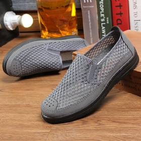 Menn Mesh Pustende Sklisikker Komfortabel Bunn Slip On Old Peking Casual Sko