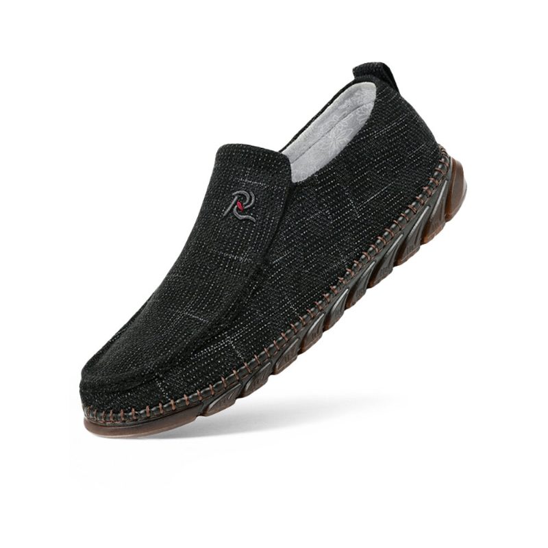 Menn Old Peking Style Klut Håndsøm Slip On Casual Sko