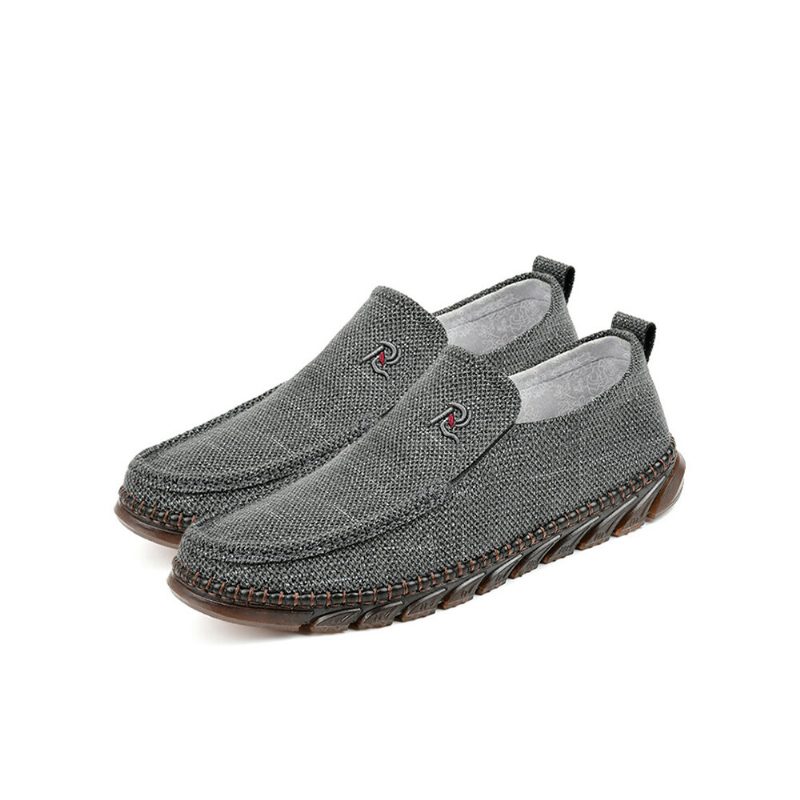 Menn Old Peking Style Klut Håndsøm Slip On Casual Sko