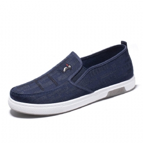 Menn Pustende Sklisikker Komfortabel Slip On Old Peking Casual Cloth Court-sko