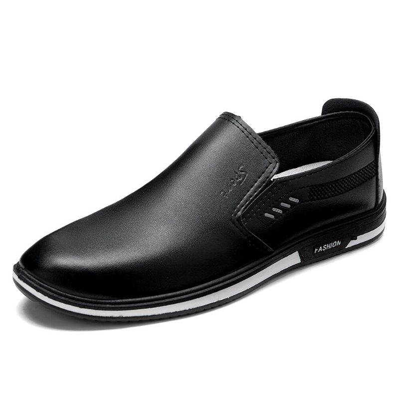 Menn Pustende Slip On Pu Leather Loafers Casual Business Sko