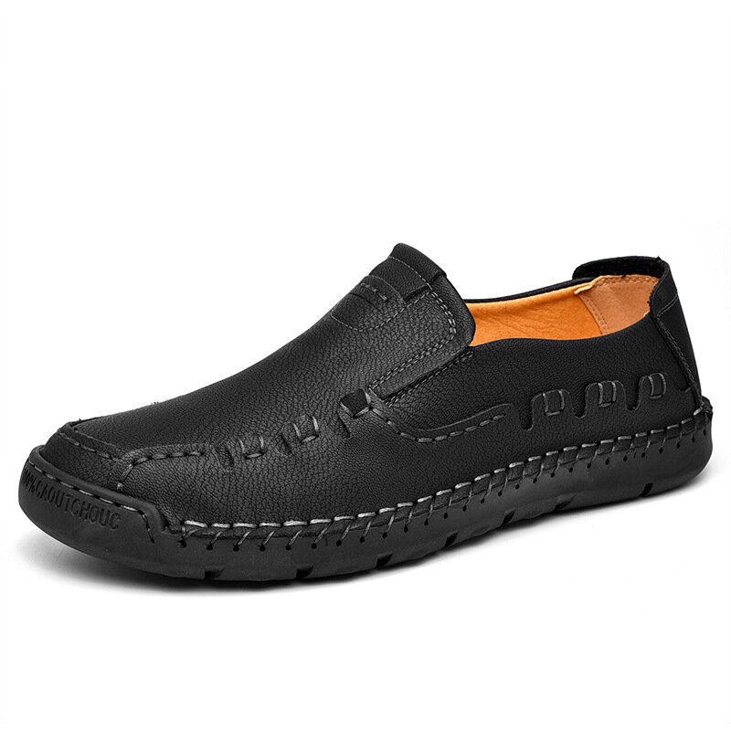 Sklisikker Utendørs Loafers For Menn Håndsydde Loafers