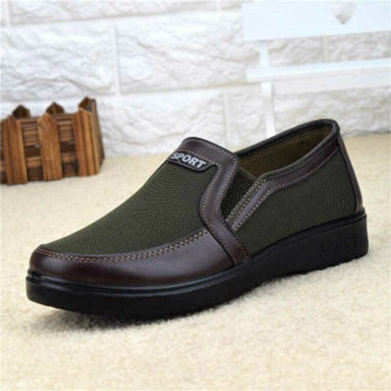 Spleising For Menn Gammel Beijing-stil Store Slip-on Casual Cloth Sko