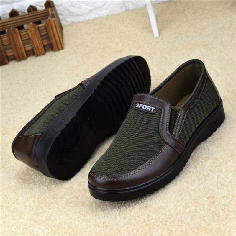 Spleising For Menn Gammel Beijing-stil Store Slip-on Casual Cloth Sko