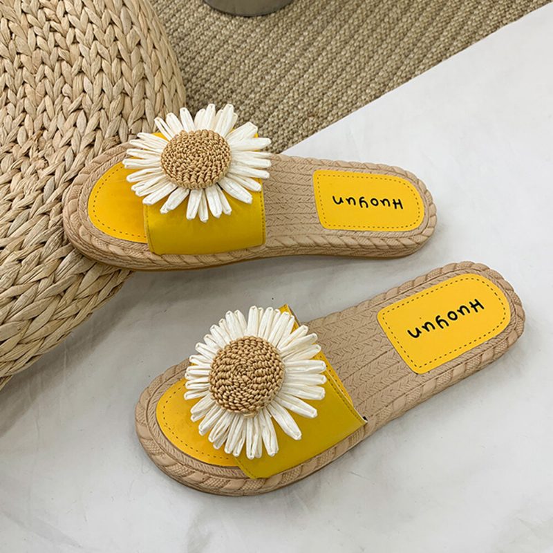 Dame Daisy Decor Bærbare Comfy Beach Slides Tøfler