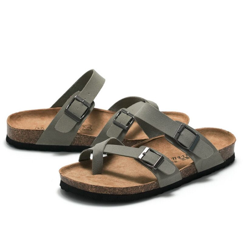 Herre Clip Toe Buckle Slip On Casual Beach Daily Slippers