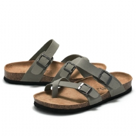 Herre Clip Toe Buckle Slip On Casual Beach Daily Slippers