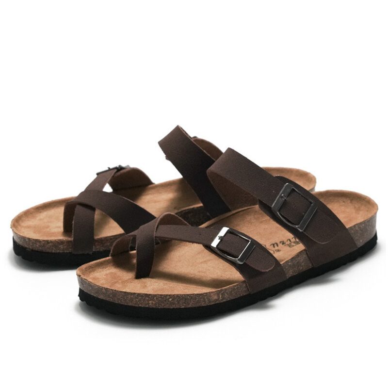 Herre Clip Toe Buckle Slip On Casual Beach Daily Slippers