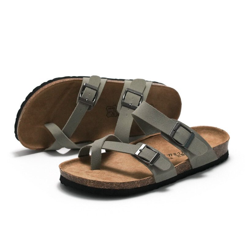 Herre Clip Toe Buckle Slip On Casual Beach Daily Slippers