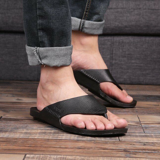 Menn Casual Home Innendørs Slip On-tøfler