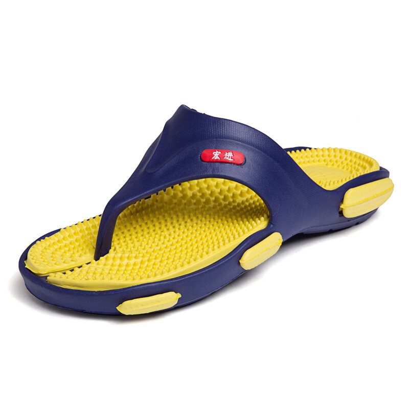 Menn Massasje Flip Flop Casual Myke Strandtøfler