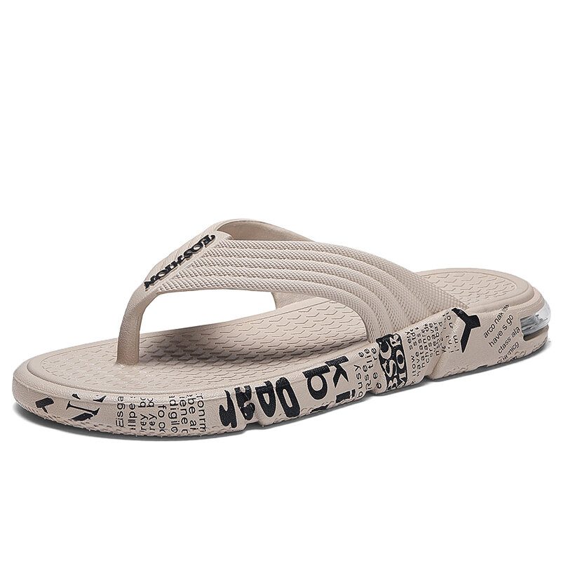 Menn Pustende Lett Myk Såle Flip Flops Casual Tøfler