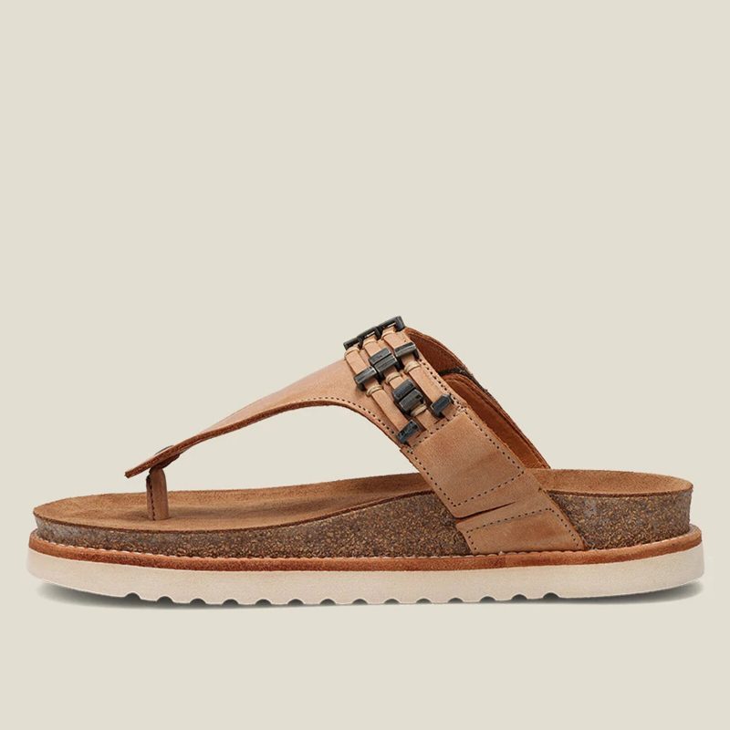 Summer Seaside Beach For Kvinner I Plussstørrelse Flipflops Casual Tøfler