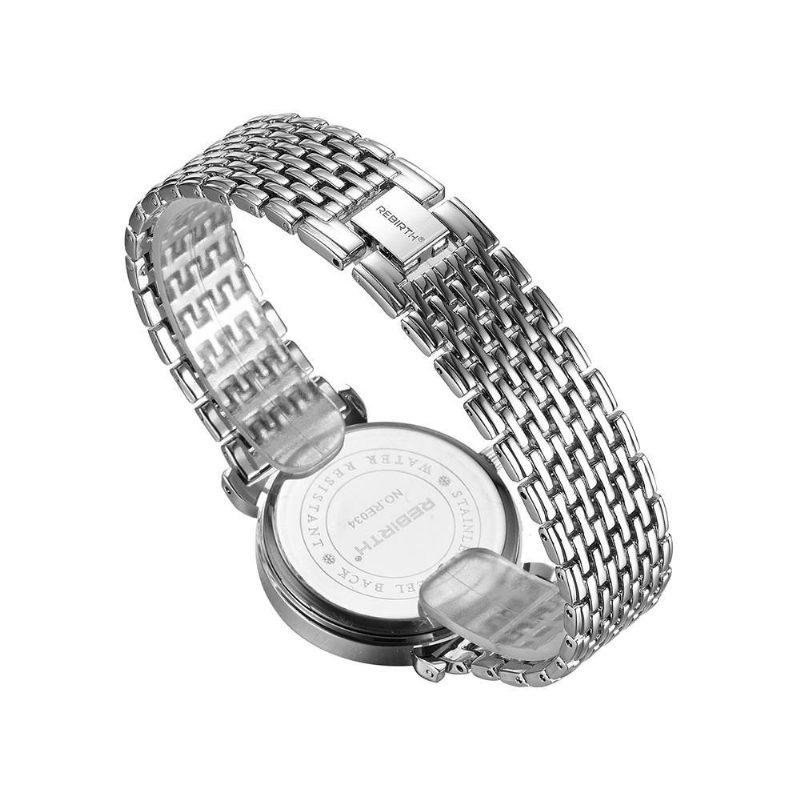 Full Steel Elegant Design Dame Armbåndsur Roman Number Quartz Klokker