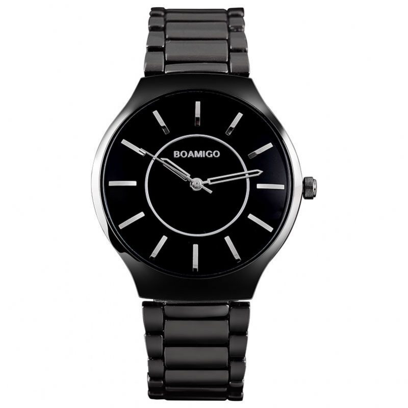 Menn Full Metal Strap Enkel Urskive Casual Style Vanntett Watch Quartz Watch