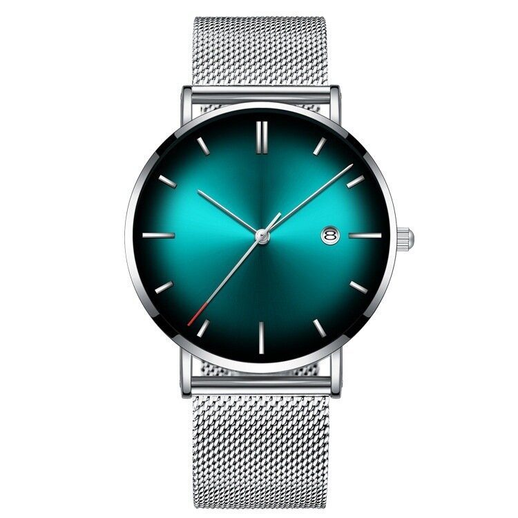 Mote Casual Alloy Business Gradient Color Multi-function Mesh Strap Quartz Watch