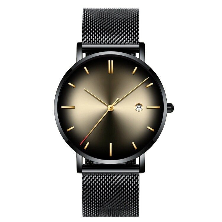 Mote Casual Alloy Business Gradient Color Multi-function Mesh Strap Quartz Watch