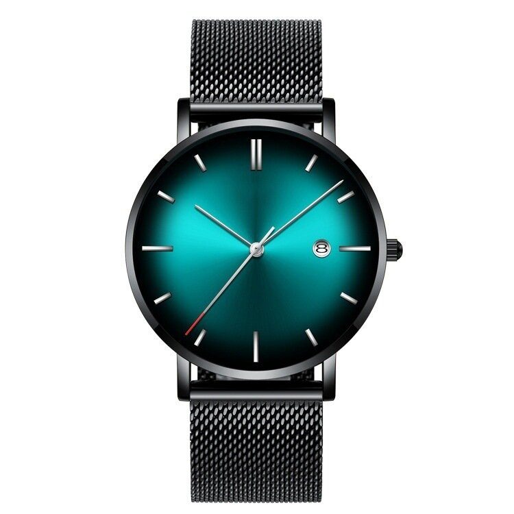 Mote Casual Alloy Business Gradient Color Multi-function Mesh Strap Quartz Watch