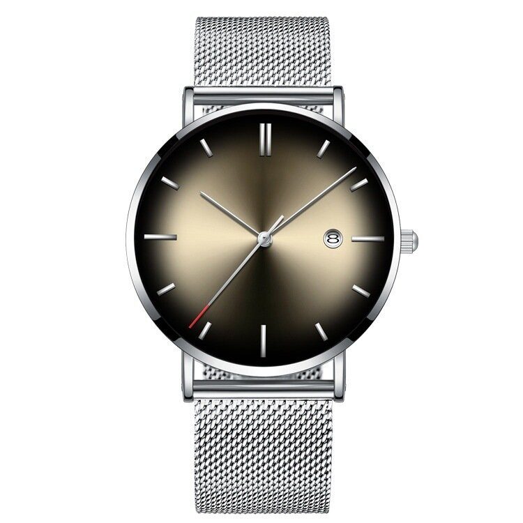 Mote Casual Alloy Business Gradient Color Multi-function Mesh Strap Quartz Watch